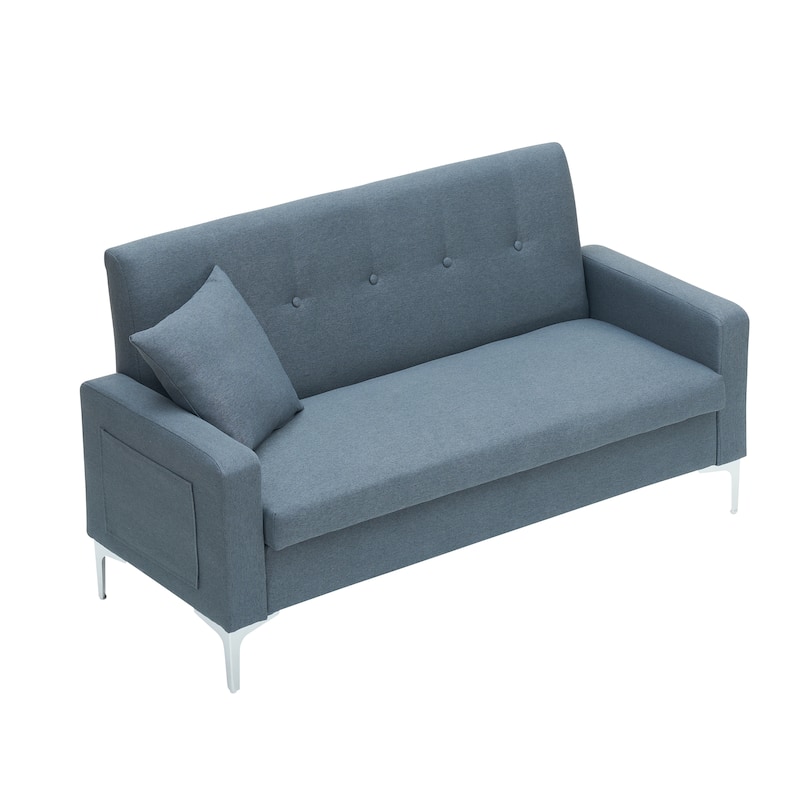 57-inch comfortable double sofa: With built-in storage function