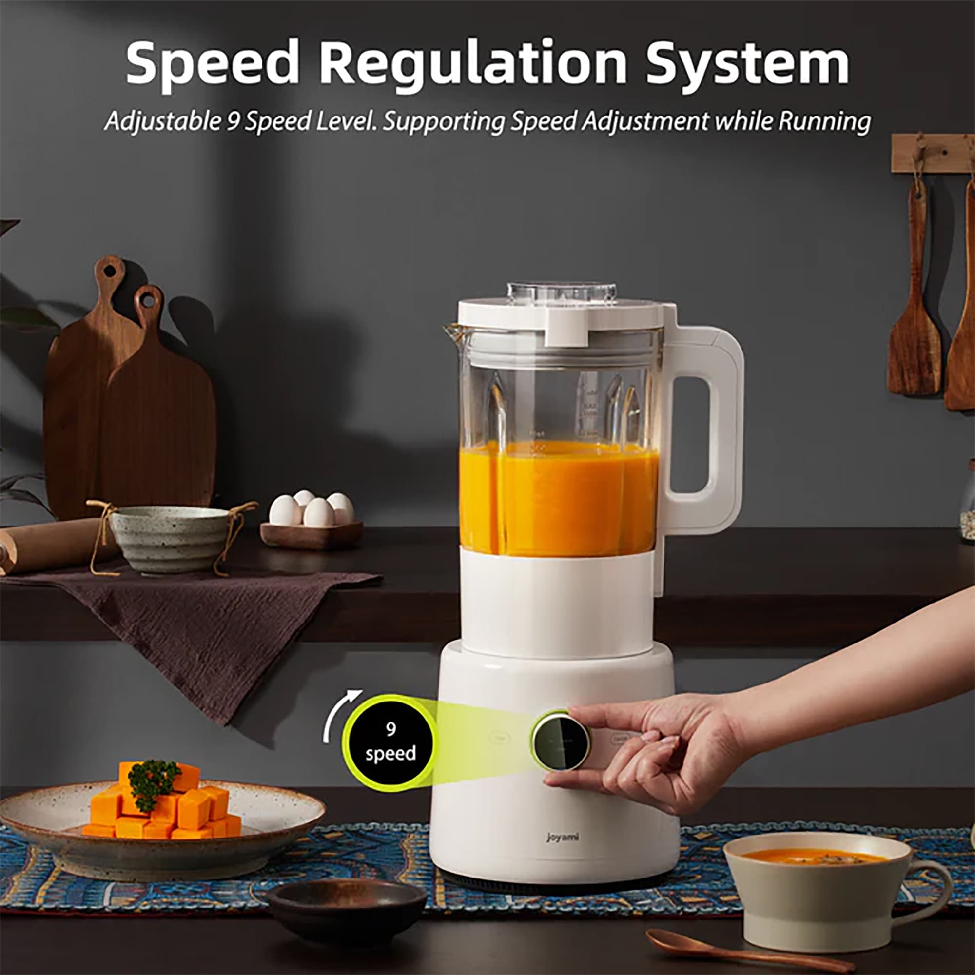 Joyami 9 Speed 56oz. Countertop Food Blender with App Control