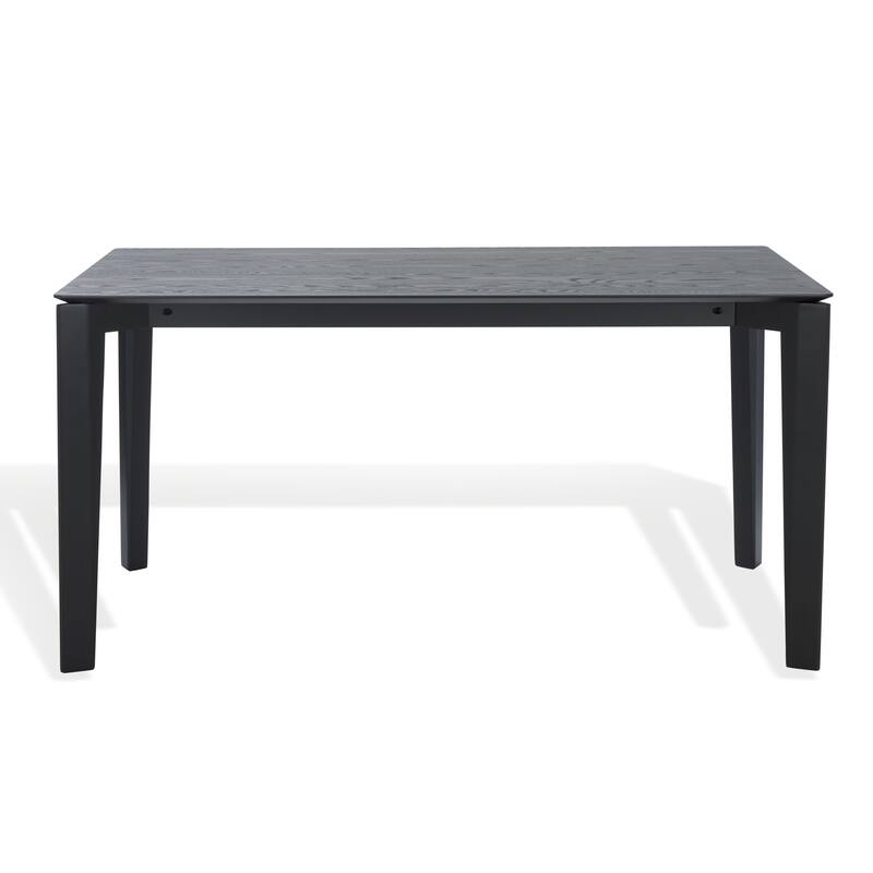 SAFAVIEH Couture Alyssamarie Rectangle Wood Dining Table - 59"W x 35"D x 30"H - Black