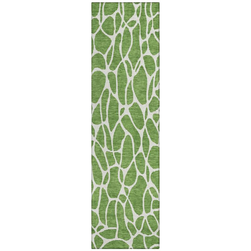 Machine Washable Indoor/ Outdoor Modern Chantille Rug