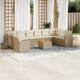Option Beige 2x corner + table + 6x middle
