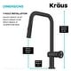 preview thumbnail 51 of 165, Kraus Urbix Industrial Solid Brass Kitchen Faucet