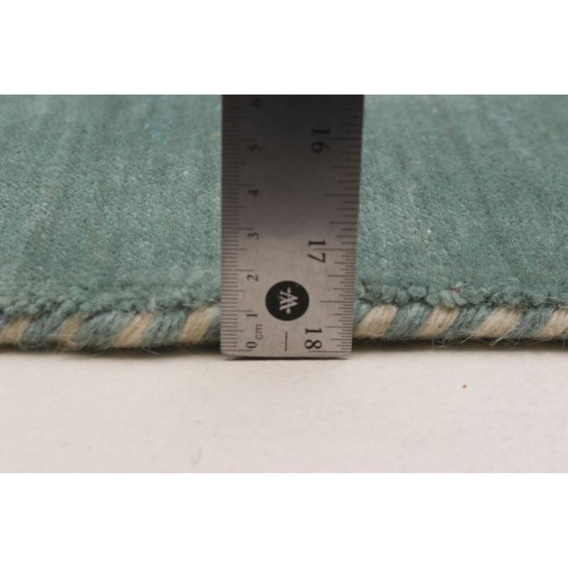 Kashkuli Gabbeh Turquoise Rug 6'6" x 9'5" - 6'6 x 9'5