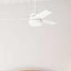 preview thumbnail 1 of 7, Hunter 52" Aker Ceiling Fan with LED Light and Pull Chain - Scandinavian, Contemporary, Transitional, Modern Farmhouse Fresh White