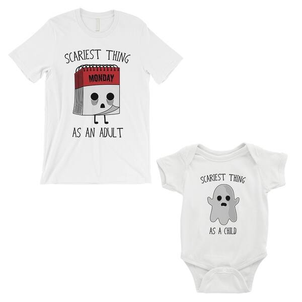 Shop Scariest As Adult Child Matching Dad Shirt And Baby Bodysuit