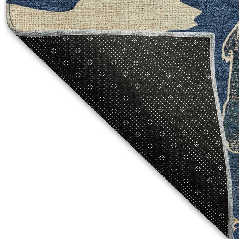 Machine Washable Indoor/ Outdoor Modern Bear Chantille Rug