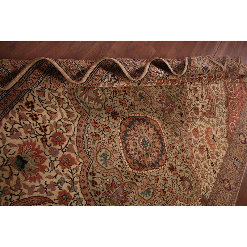 Vegetable Dye Anatolian Turkish Vintage Rug Hand-Knotted Wool Carpet - 6'8" X 10'5"