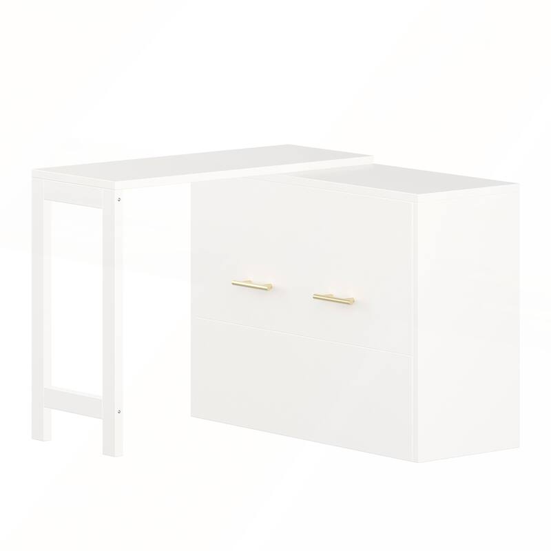 Twin Size Murphy Cabinet Bed with Adjustable Position Desk