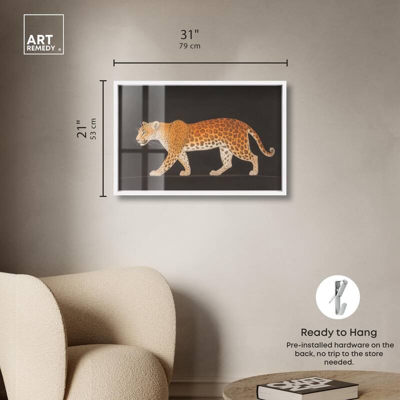 Golden Leopard Shadowbox by Art Remedy