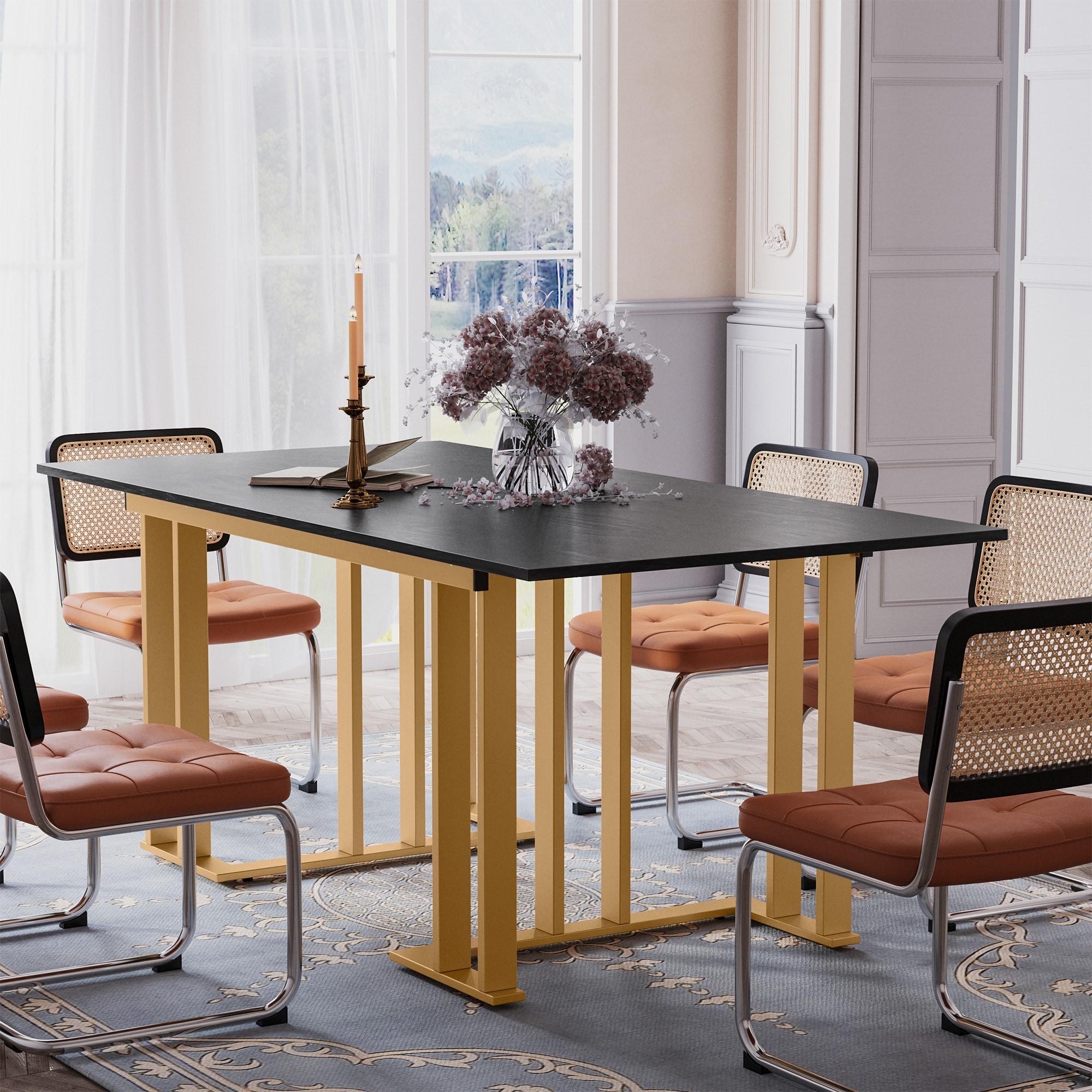 6 person 2025 rectangular dining table