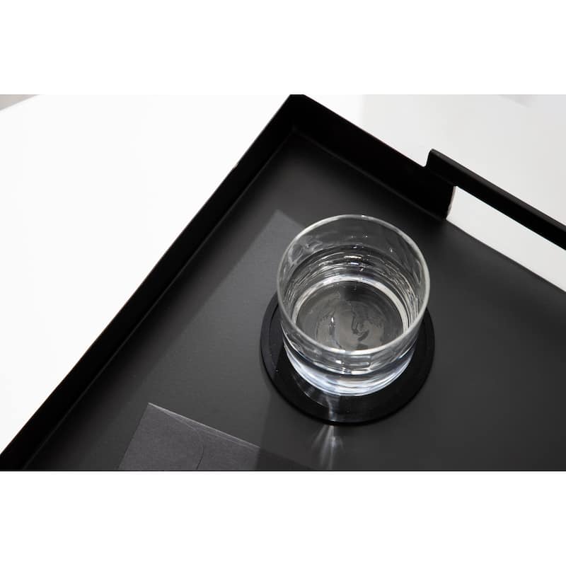 Kate and Laurel Myo Metal Rectangle Tray