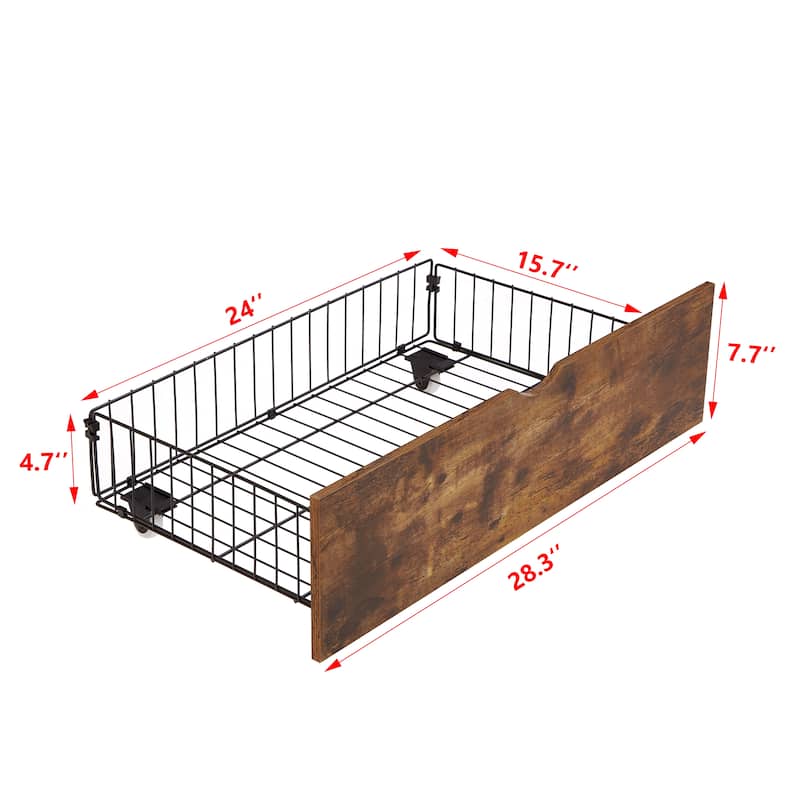 Queen Bed Drawers, Widely Used in Storage of Clothes Under the Bed