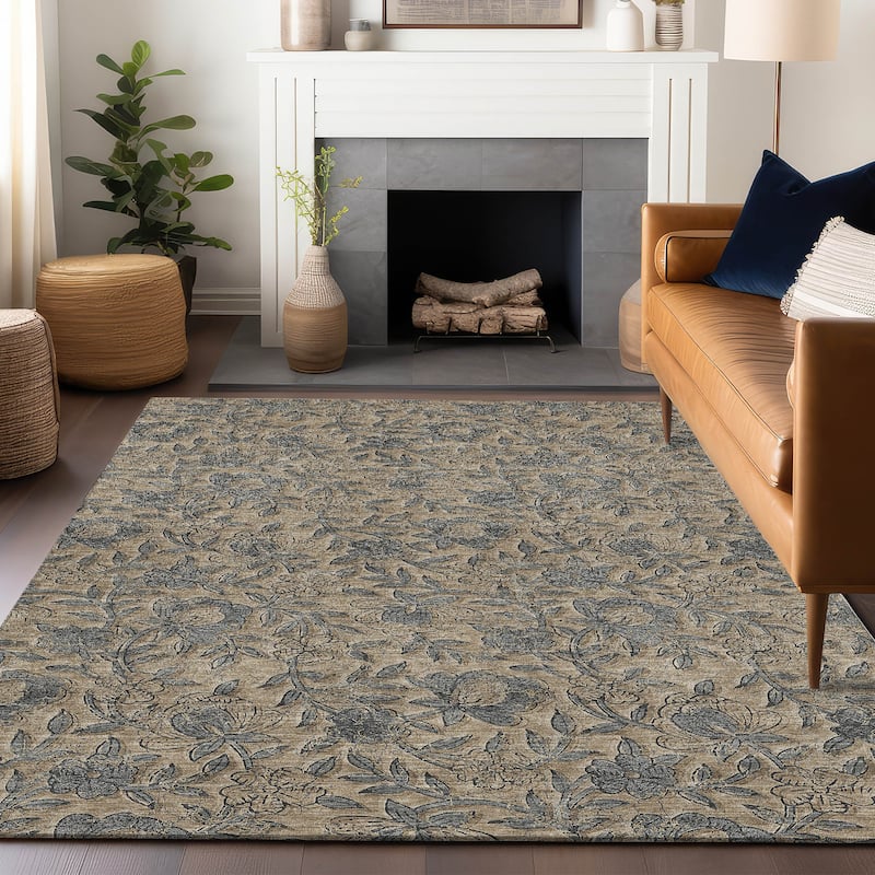 Premium Washable Super Soft Floral Mayfield Rug