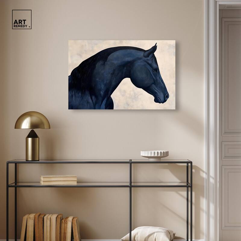 Blue Horse II Canvas by Art Remedy, Gallery Wrapped