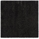 preview thumbnail 41 of 89, SAFAVIEH Evolution Shag Gwenaele Solid 1.8-inch Thick Rug 6'7" Square - Charcoal - Square