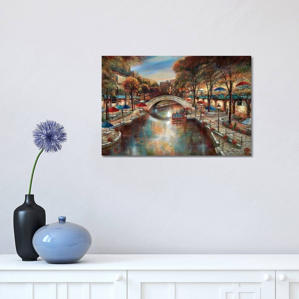 iCanvas "Evening On The Canal" by Ruane Manning Canvas Print