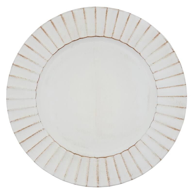 Ruffled Design Charger Plates (Set of 4)