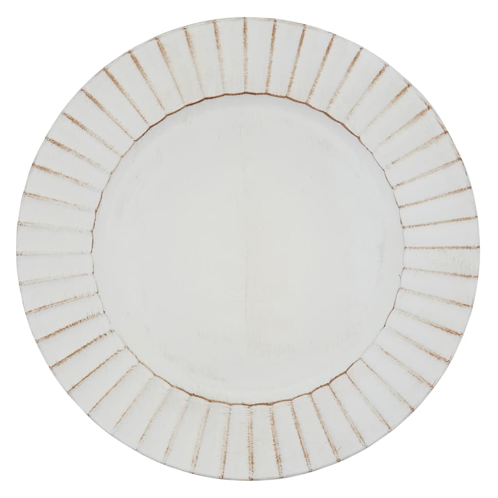 Ruffled Design Charger Plates (Set of 4)