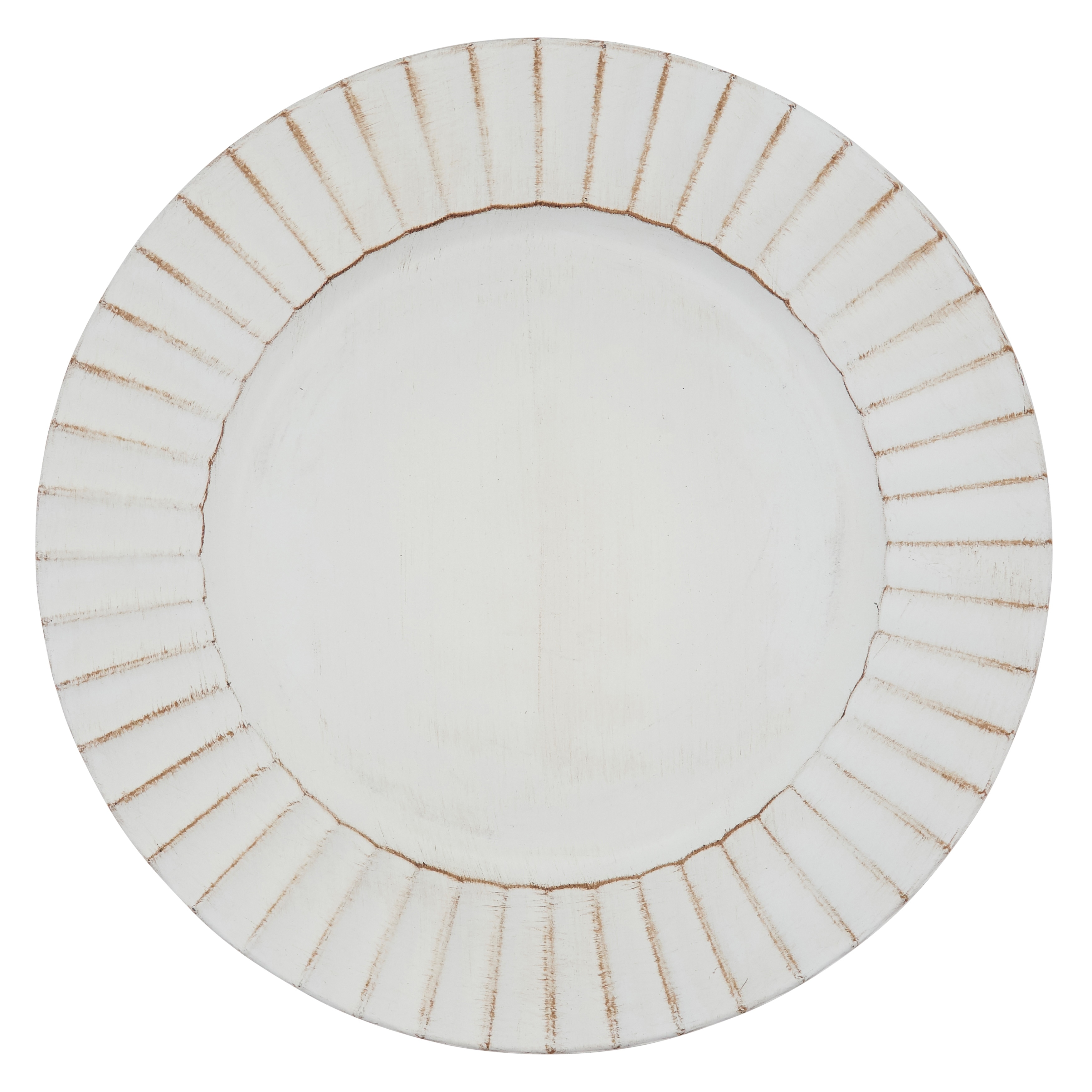 Ruffled Design Charger Plates (Set of 4)