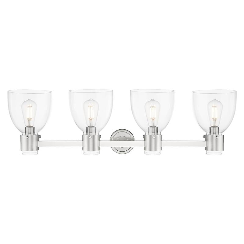 Innovations Lighting Downtown Urban - Lawton Bell - 4 Light 34" Wall-Mounted Bath Vanity Light