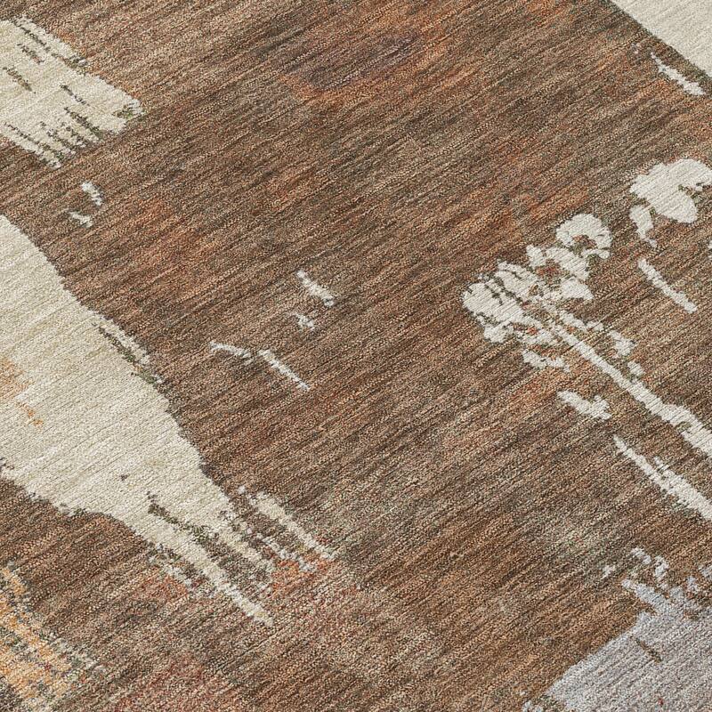 Machine Washable Indoor/ Outdoor Contemporary Fusion Chantille Rug