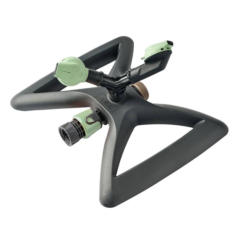 Kings County Tools Rotating Garden Sprinkler for Yard with Adjustable Spray Settings (Mint/Black) - Mint and Black