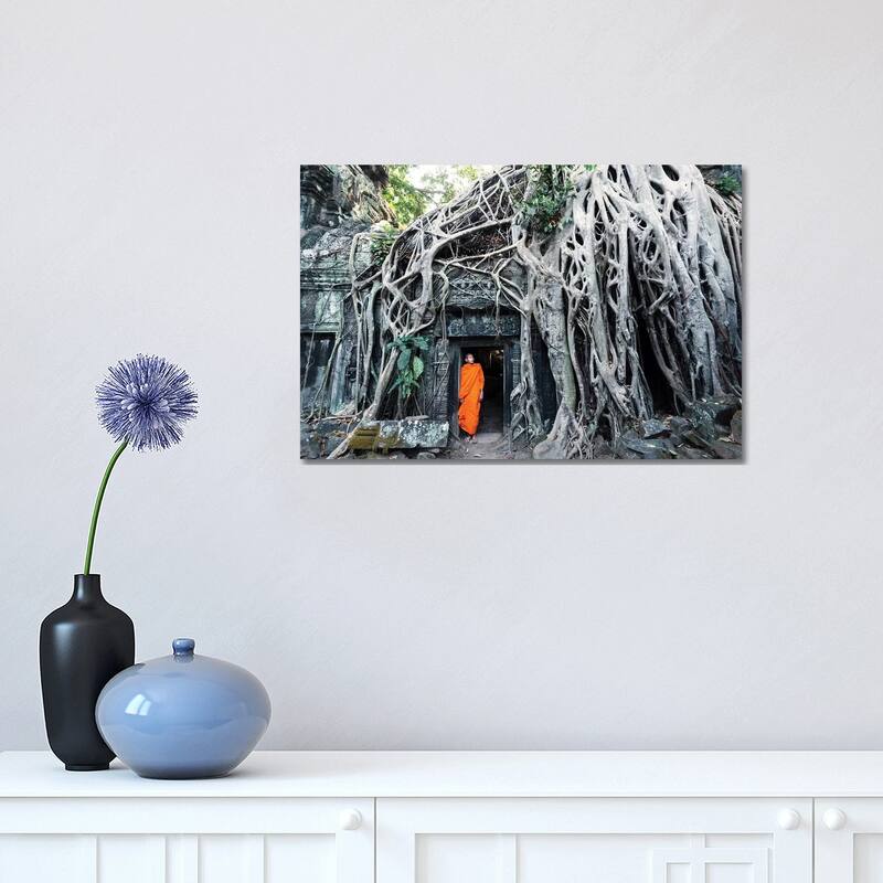 iCanvas "Monk At Angkor Wat, Cambodia" by Matteo Colombo Canvas Print - 12x18x1.5