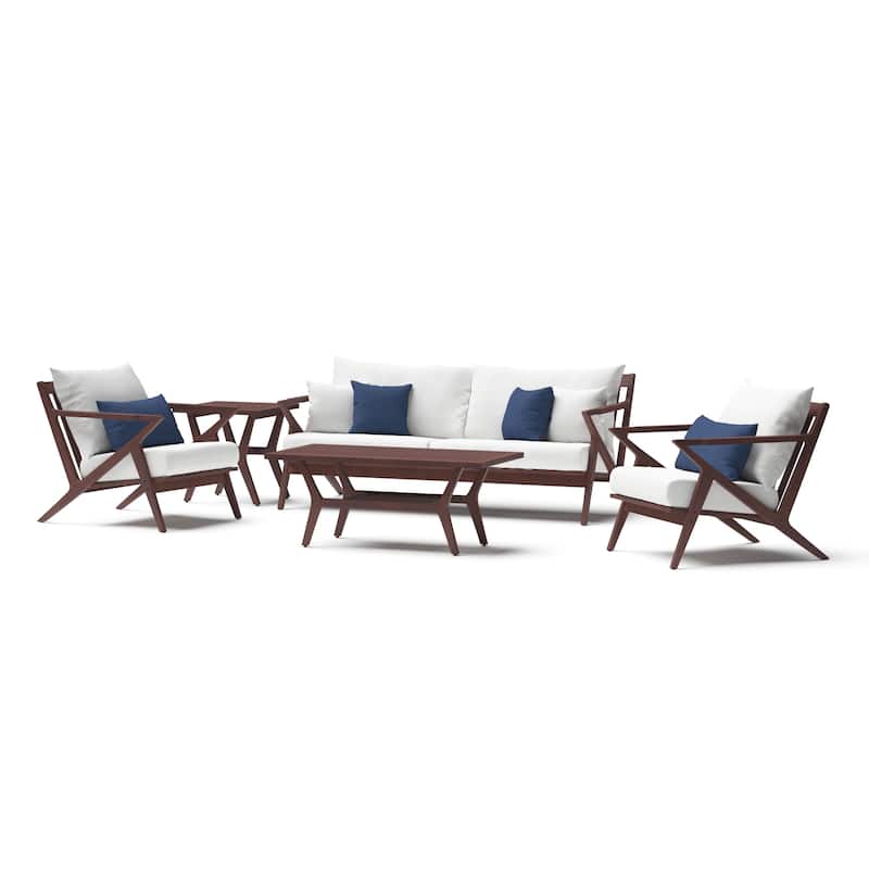 Vaughn 5 Piece Sunbrella Outdoor Patio Seating Set