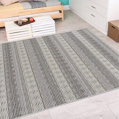 Vector Sandbar Gray Indoor/ Outdoor Area Rug