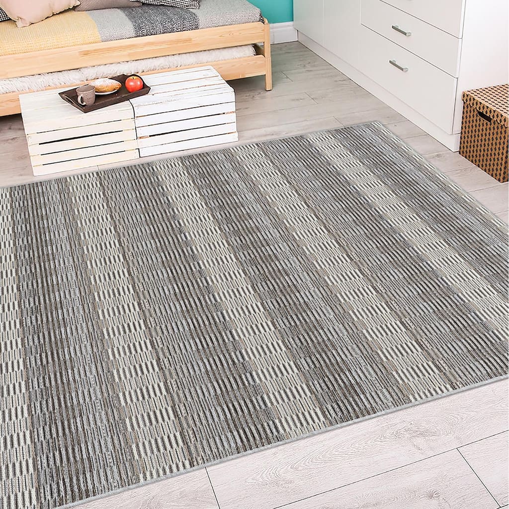 Vector Sandbar Gray Indoor/ Outdoor Area Rug