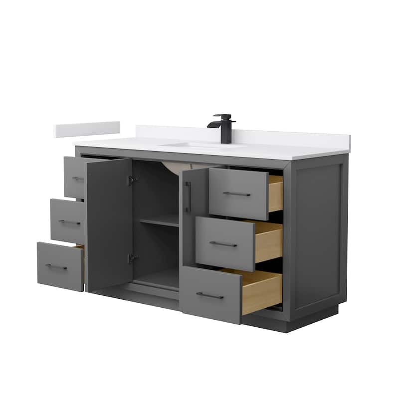 Wyndham Collection WCF1111-60S-VCA-MXX Icon 60" Free Standing Single