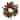 24" Glittered Red Poinsettia and Long Pine Christmas Wreath, Unlit