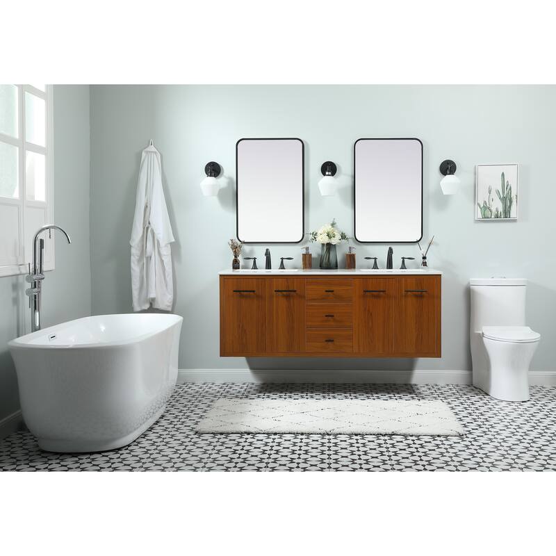 Fern 60 Inch Double Bathroom Vanity