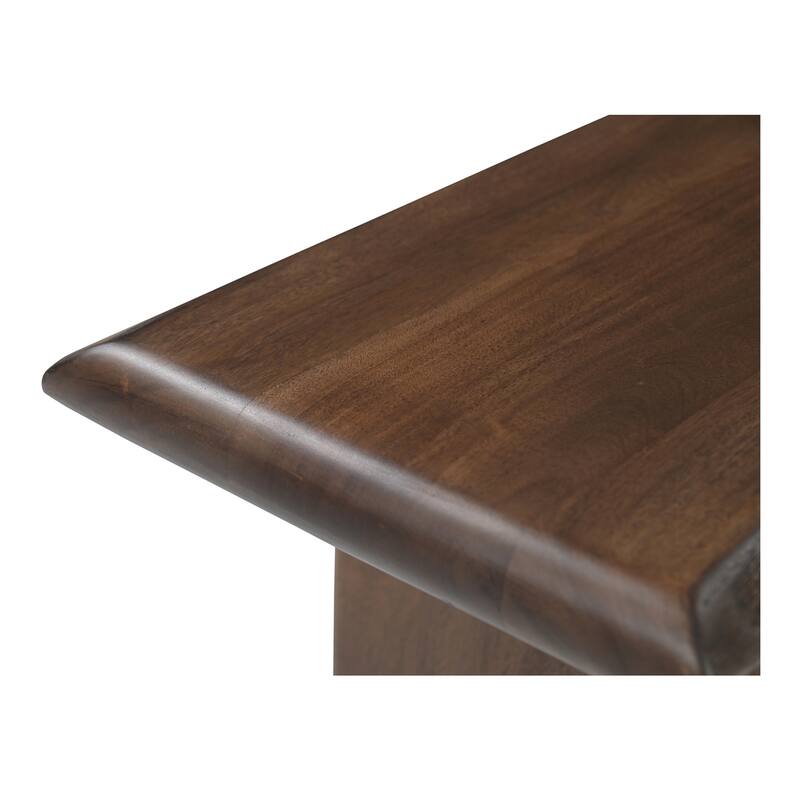 NADAAL STUDIOS Nadaal Jorah Dining Bench, Live Edge Solid Acacia Wood with Matte Gloss Finish, Seats 3, Brown