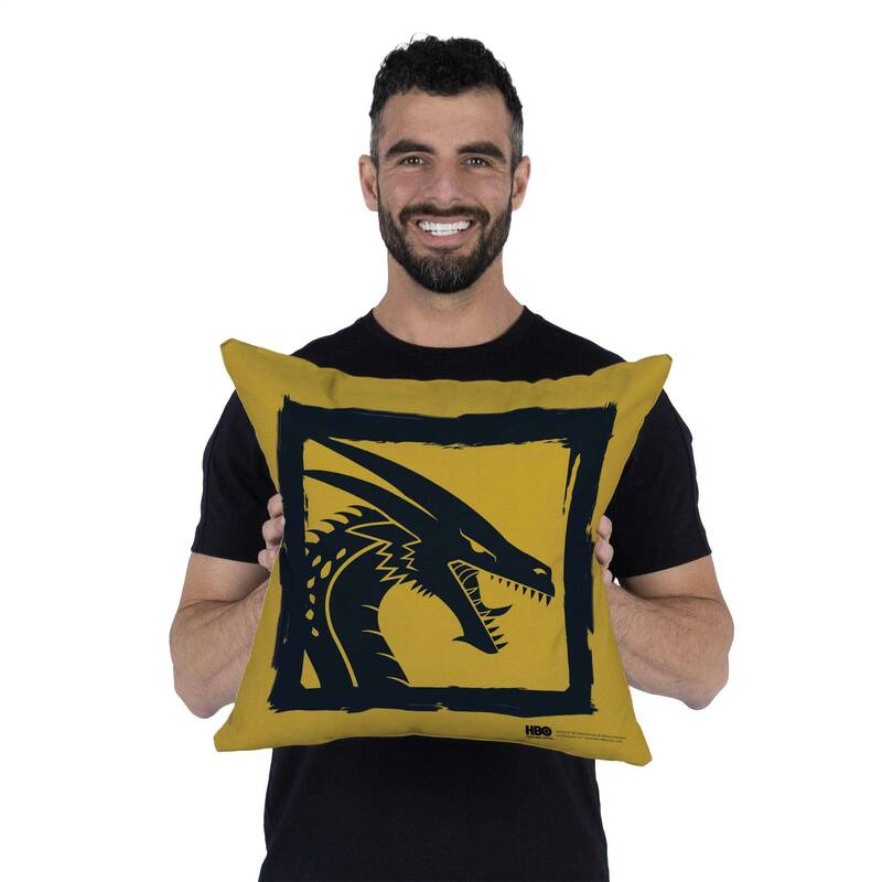 Warner Brothers Game of Thrones Year of the Dragon Gold Dragon 18 Inch Throw Pillow