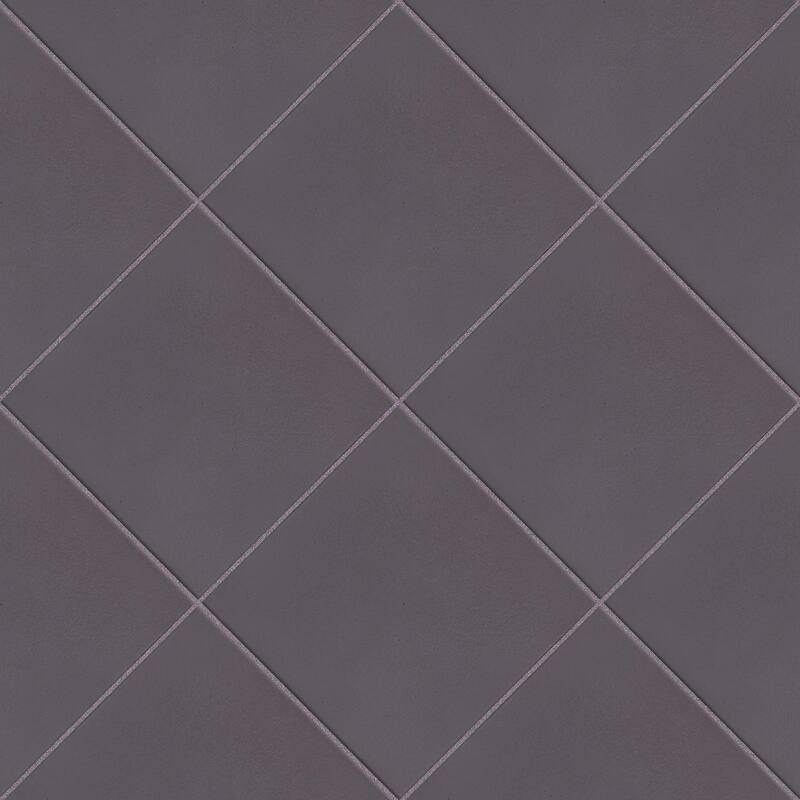 Merola Tile Quarry Black 7-3/4" x 7-3/4" Ceramic Floor and Wall Tile