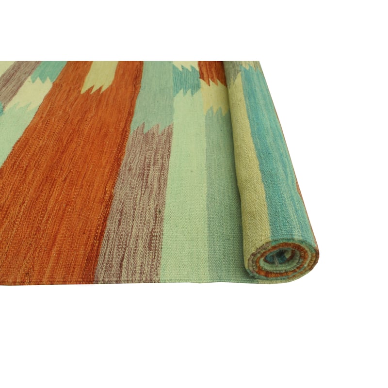 Winchester Flatweave Adron Rust/Ivory Rug - 6'4" x 9'8"