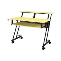 ACME Suitor Music Recording Studio Desk in Yellow and Black - On Sale ...