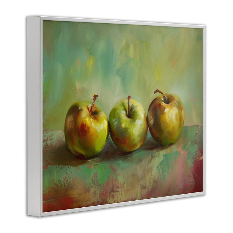 Stupell Traditional Apple Trio Still Life Framed Giclee Art Design By Arlington Prints