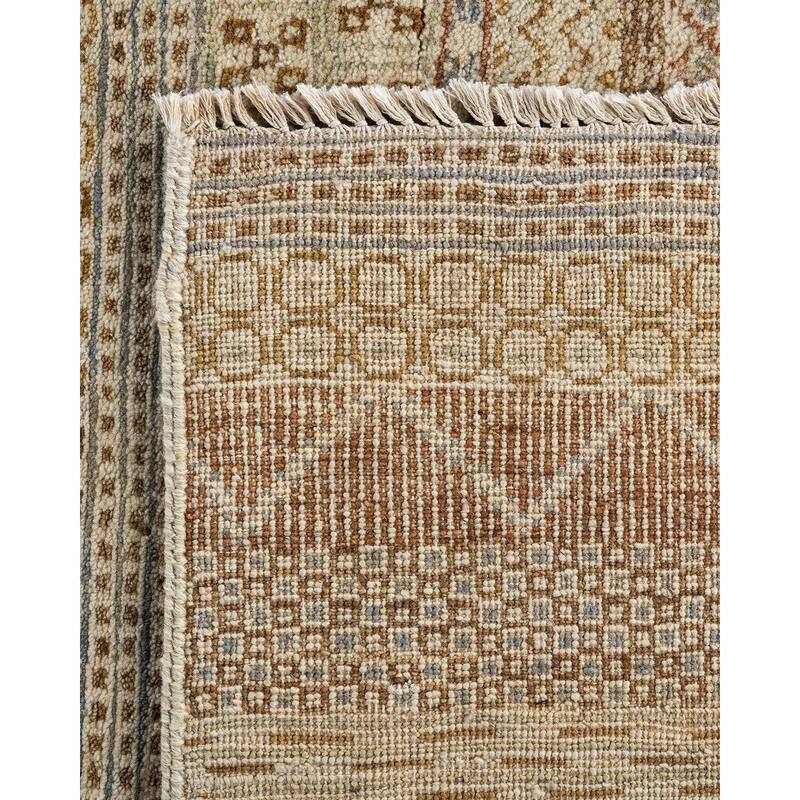 Gabbeh One-of-a-Kind Hand-Knotted Area Rug - Beige, 9' 3" x 12' 3" - 9' 3" x 12' 3"