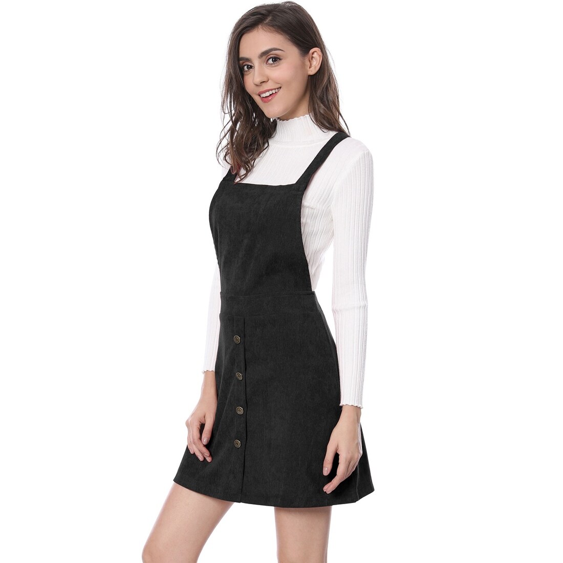overall suspender skirt