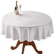 preview thumbnail 21 of 22, Solid Scroll Scalloped Edge Tablecloth