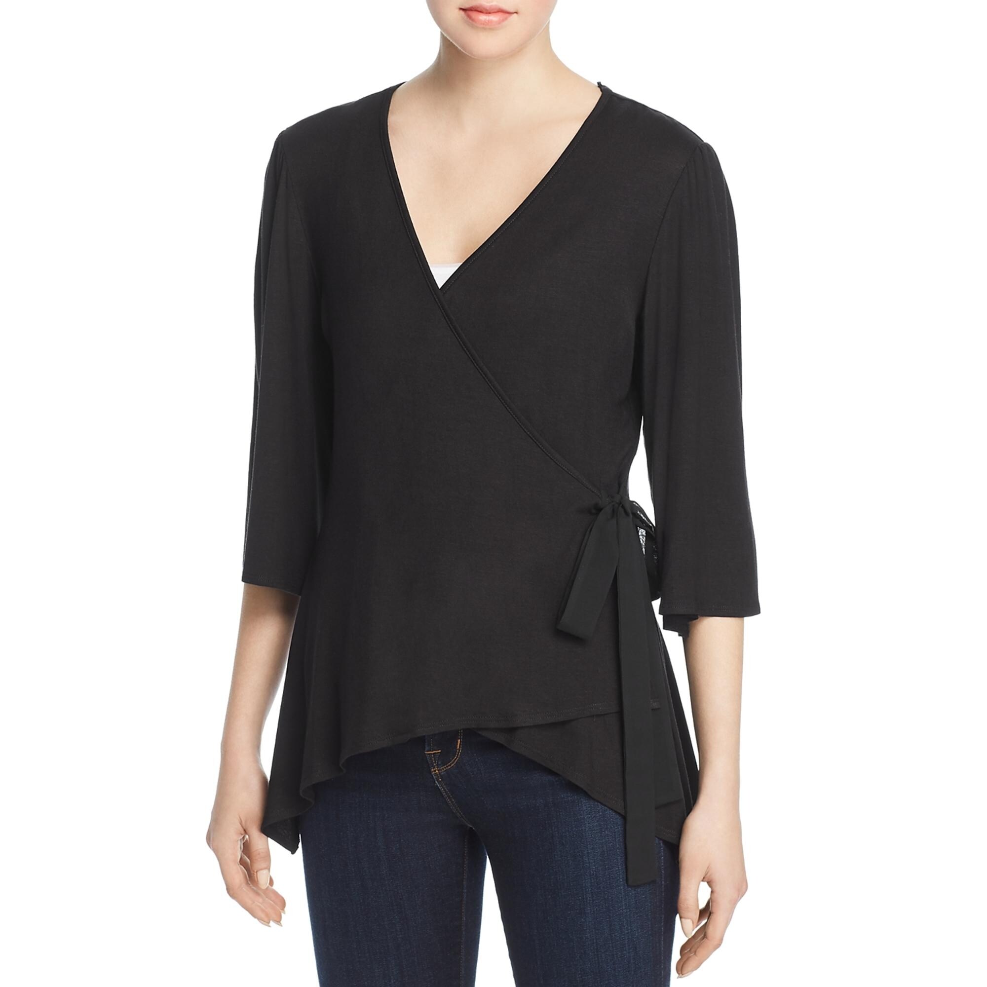 dressy wrap top