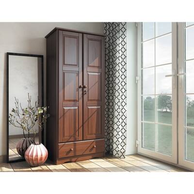Copper Grove Caddo 100% Solid Wood Flexible Wardrobe Armoire