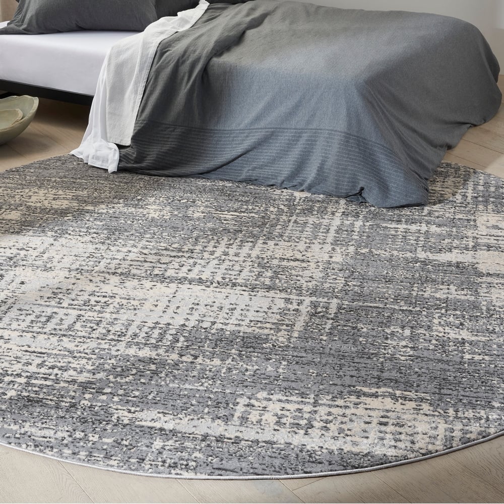 Calvin Klein Rush Abstract Modern Neutral Area Rug