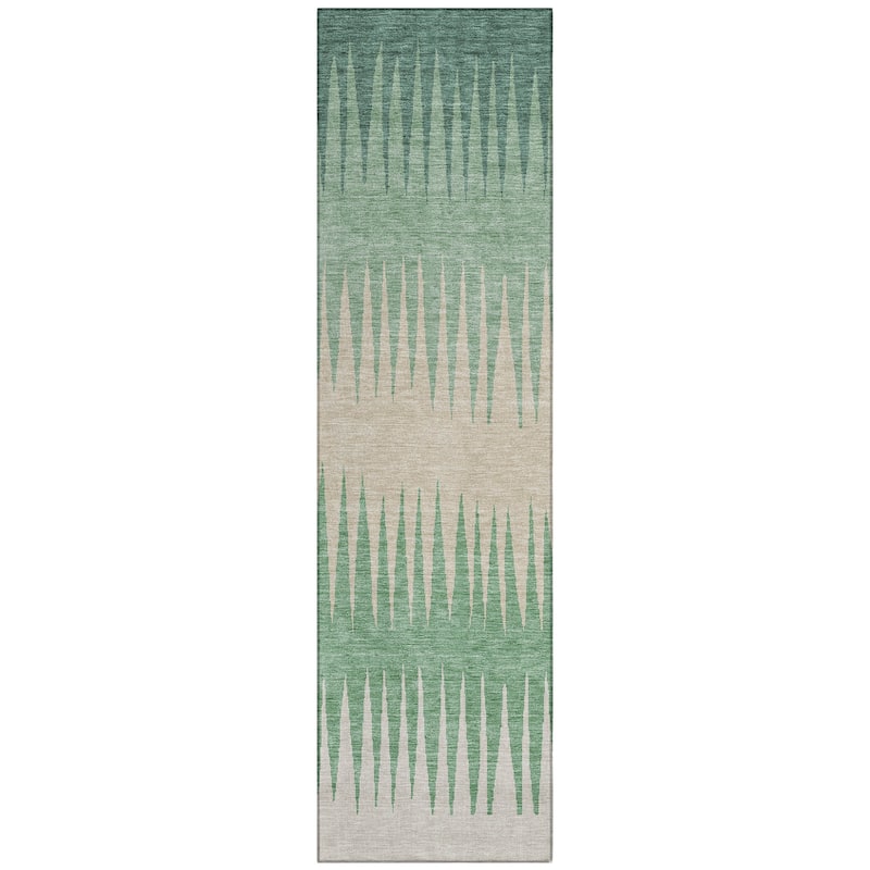 Machine Washable Indoor/ Outdoor Chantille Ombre Contemporary Rug