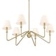 preview thumbnail 3 of 6, Kennedy 29.75" Wide 6-Light Chandelier