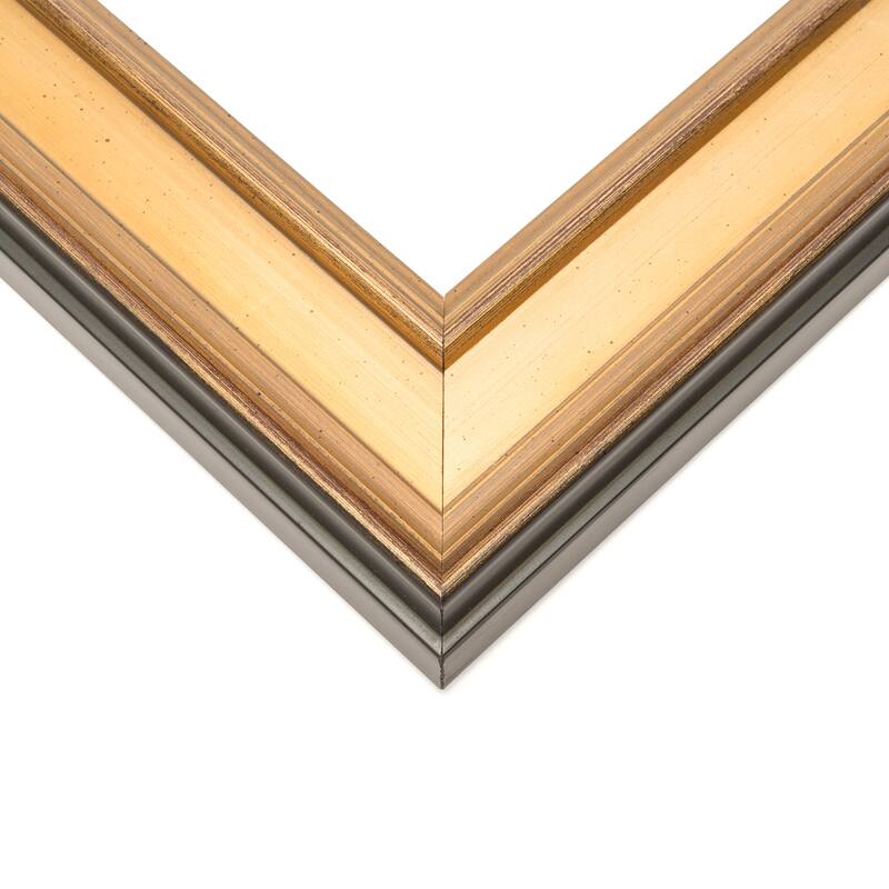 11x40 Frame Gold Plein Aire Solid Wood Picture Frame Width 2 Inches |