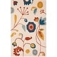 preview thumbnail 37 of 43, SAFAVIEH Handmade Soho Ingken Floral N.Z. Wool Rug 3'6" x 5'6" - Beige/Multi - Rectangle