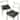 Solid Color Tufted Chair Cushions with Tiebacks - Set of 2 - CHAIR CUSH